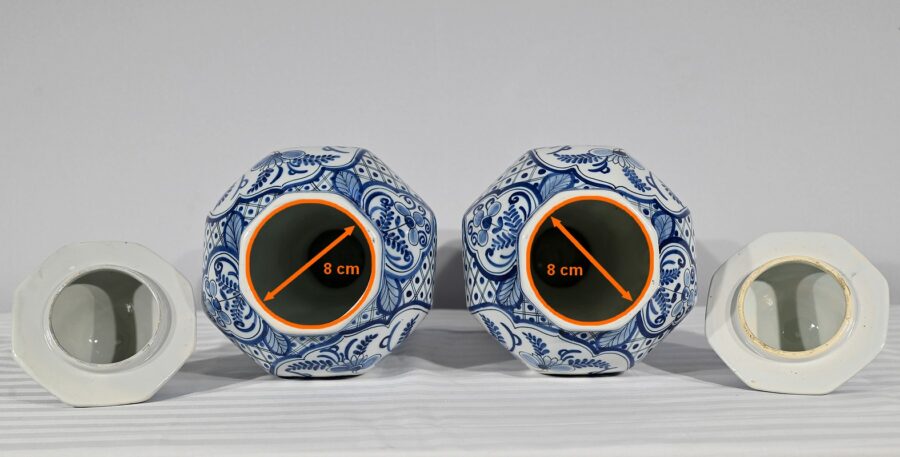 Paire de Vases en Faïence de Delft – Début XXe – Image 26