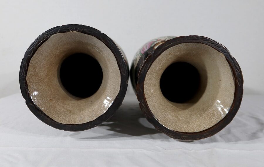 Paire de Vases en Porcelaine de Nankin, Chine – Fin XIXe – Image 29