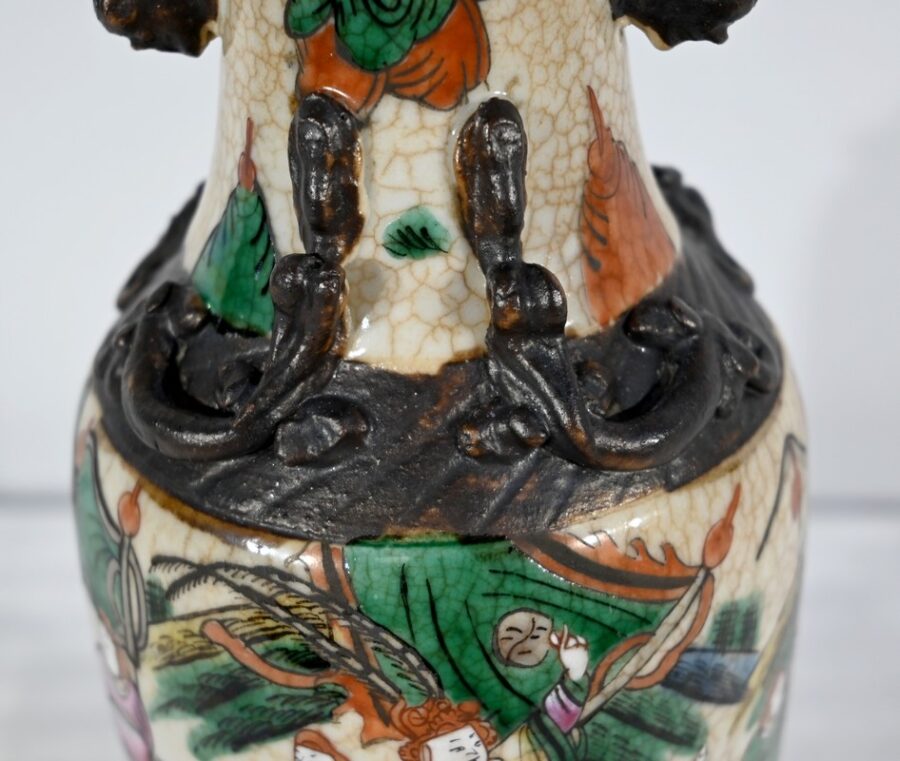 Paire de Vases en Porcelaine de Nankin, Chine – Fin XIXe – Image 8