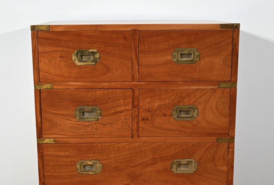 Petite Commode de Marine en Acajou Massif, Inde – XXe – Image 10