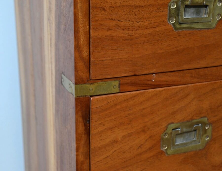 Petite Commode de Marine en Acajou Massif, Inde – XXe – Image 14