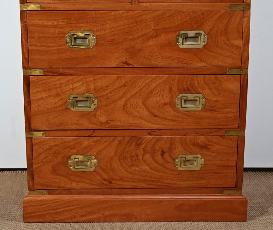 Petite Commode de Marine en Acajou Massif, Inde – XXe – Image 16
