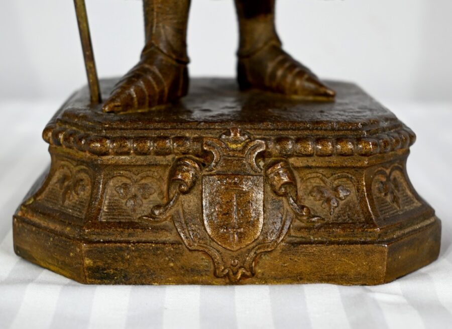 Régule de Jeanne d’Arc Victorieuse, signé A. Foulon – Fin XIXe – Image 11