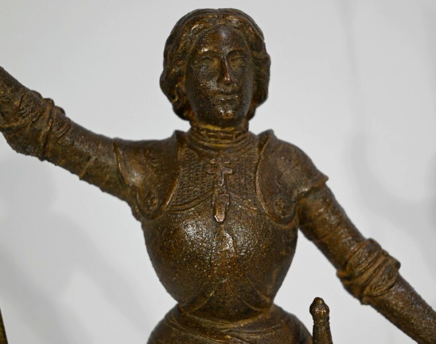 Régule de Jeanne d’Arc Victorieuse, signé A. Foulon – Fin XIXe – Image 5