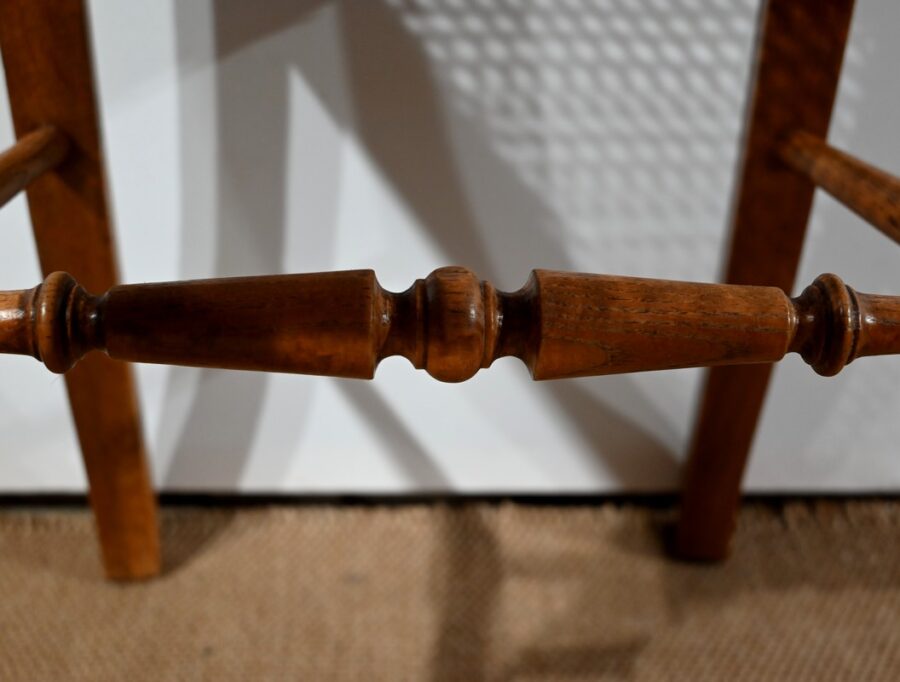 Suite de 5 Chaises en Chêne massif, époque Louis Philippe – 2ème Moitié du XIXe – Image 20