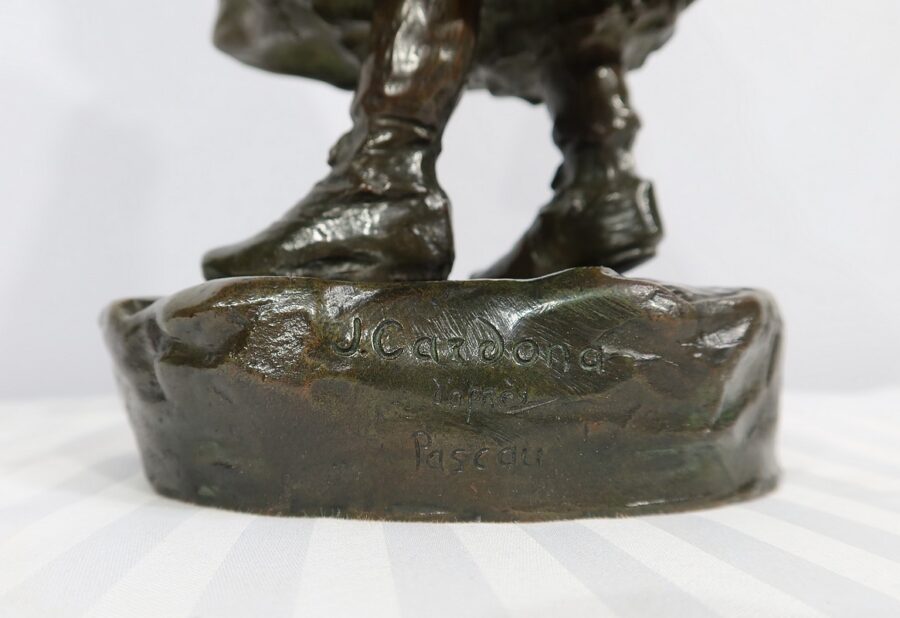 Bronze « L’Écolière », de J. Cardona, d’après Pascau – Début XXe – Image 18
