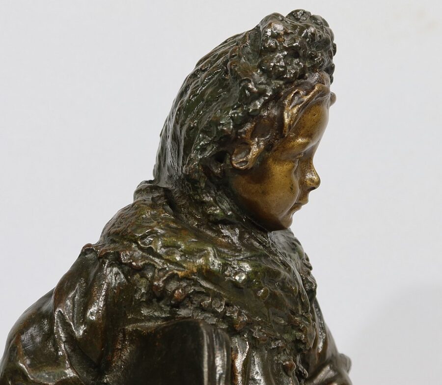 Bronze « L’Écolière », de J. Cardona, d’après Pascau – Début XXe – Image 25