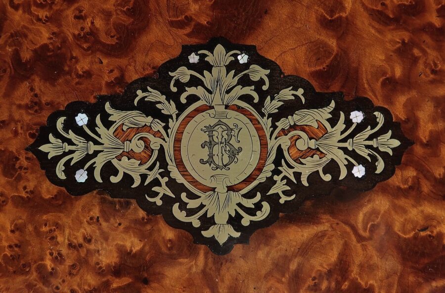 Écritoire de Voyage en loupe de Thuya, époque Napoléon III - Milieu XIXe – Image 6