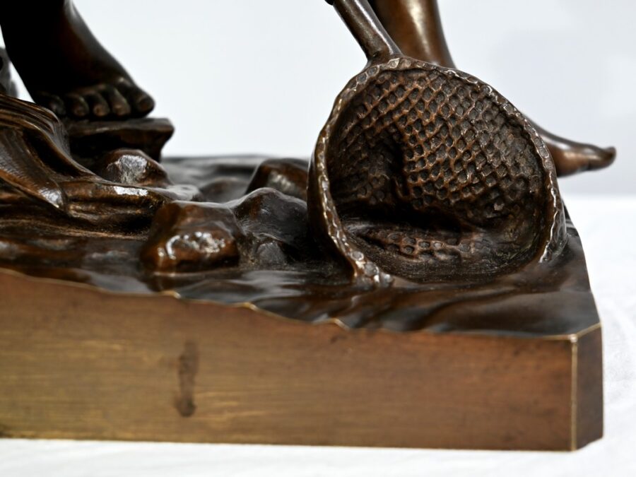 Bronze « L’Enfant à l’Epuisette », signé R.Guillaume – XXe – Image 11