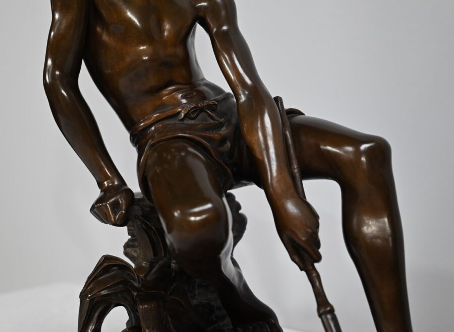Bronze « L’Enfant à l’Epuisette », signé R.Guillaume – XXe – Image 9