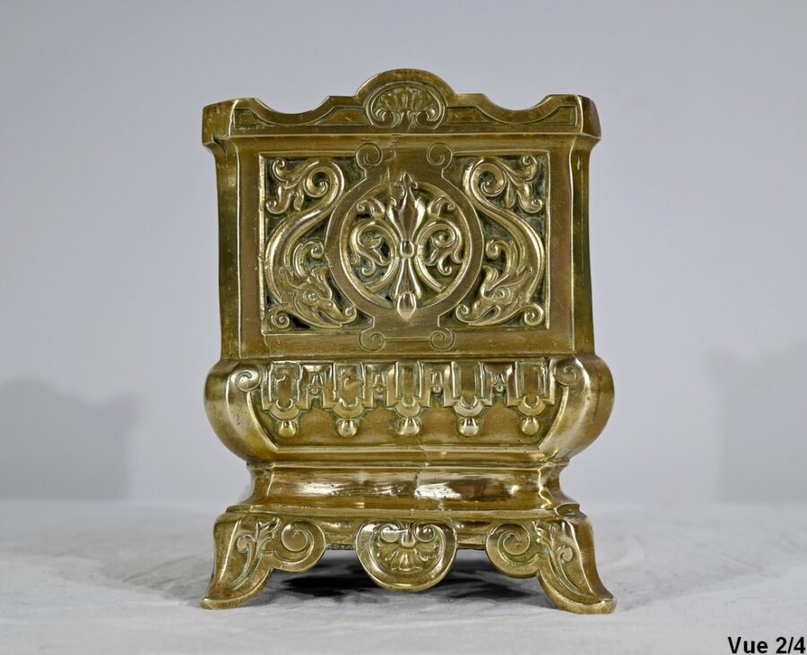 Cache Pot en Bronze Doré – Fin XIXe – Image 12