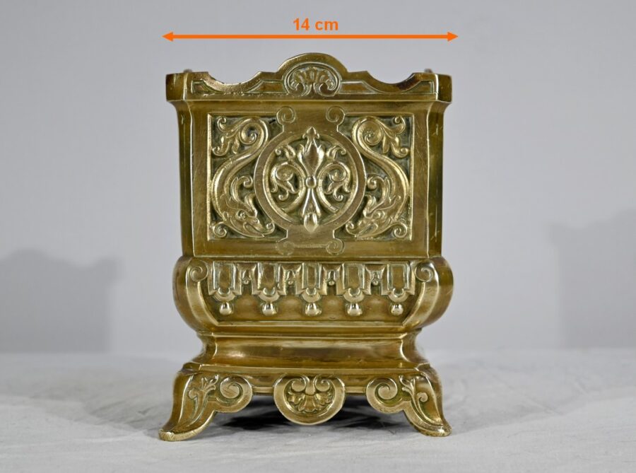 Cache Pot en Bronze Doré – Fin XIXe – Image 16