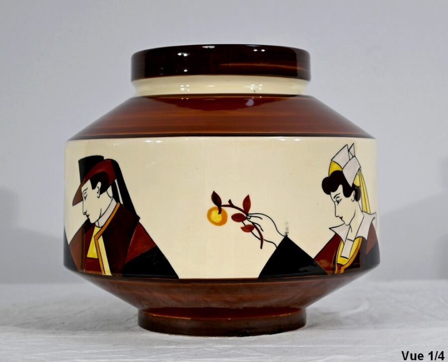 Cache Pot en Faïence, Maison de la Hubaudière-Bousquet – 1ère partie du XXe – Image 10
