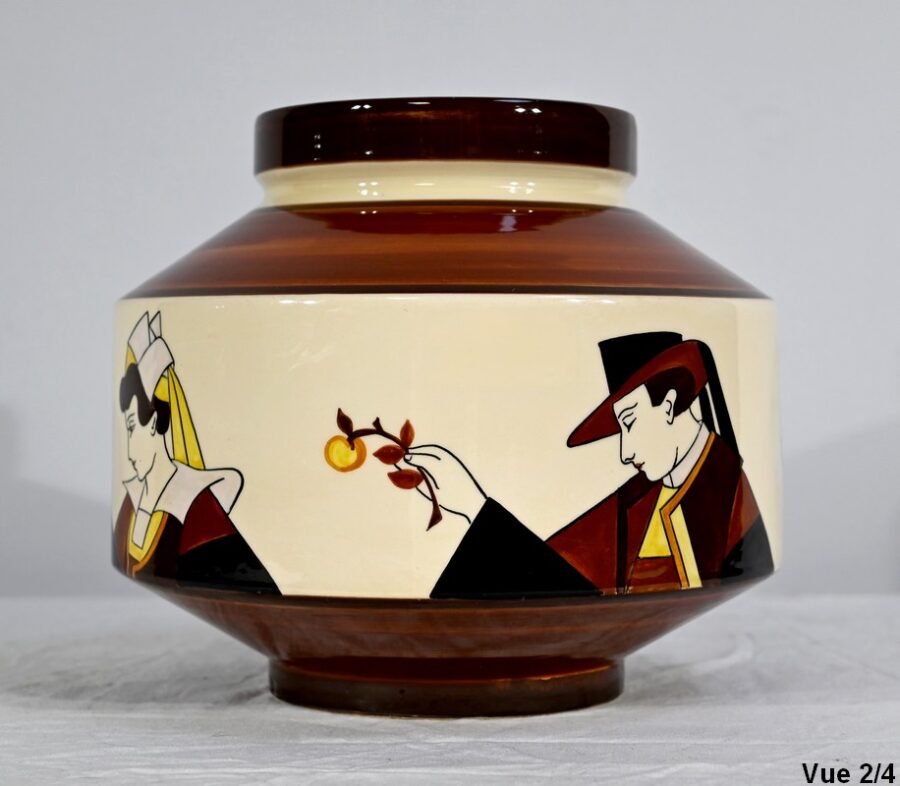Cache Pot en Faïence, Maison de la Hubaudière-Bousquet – 1ère partie du XXe – Image 11