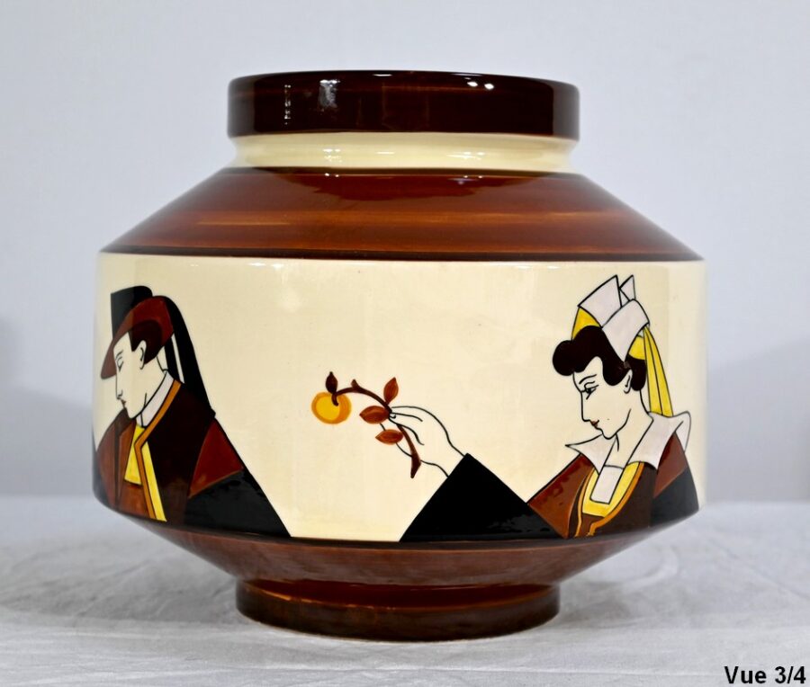 Cache Pot en Faïence, Maison de la Hubaudière-Bousquet – 1ère partie du XXe – Image 12