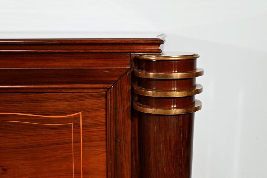 Enfilade 5 portes en Palissandre de Rio, attribuée à J.Leleu, Art Deco - 1940 – Image 10