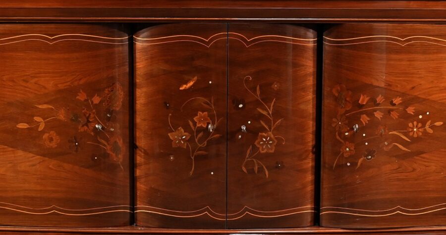Enfilade 5 portes en Palissandre de Rio, attribuée à J.Leleu, Art Deco - 1940 – Image 11