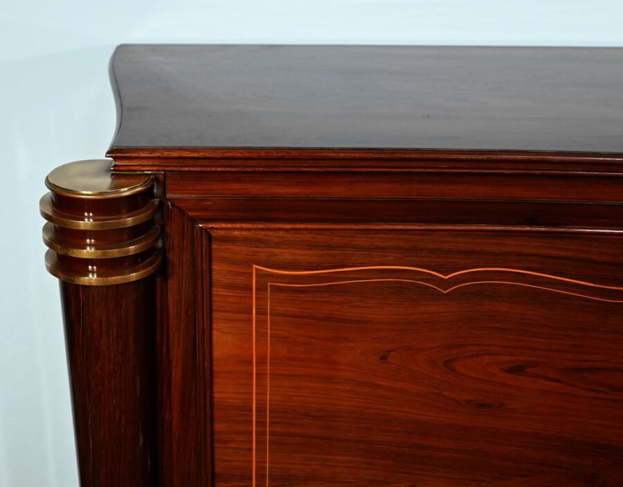 Enfilade 5 portes en Palissandre de Rio, attribuée à J.Leleu, Art Deco - 1940 – Image 9