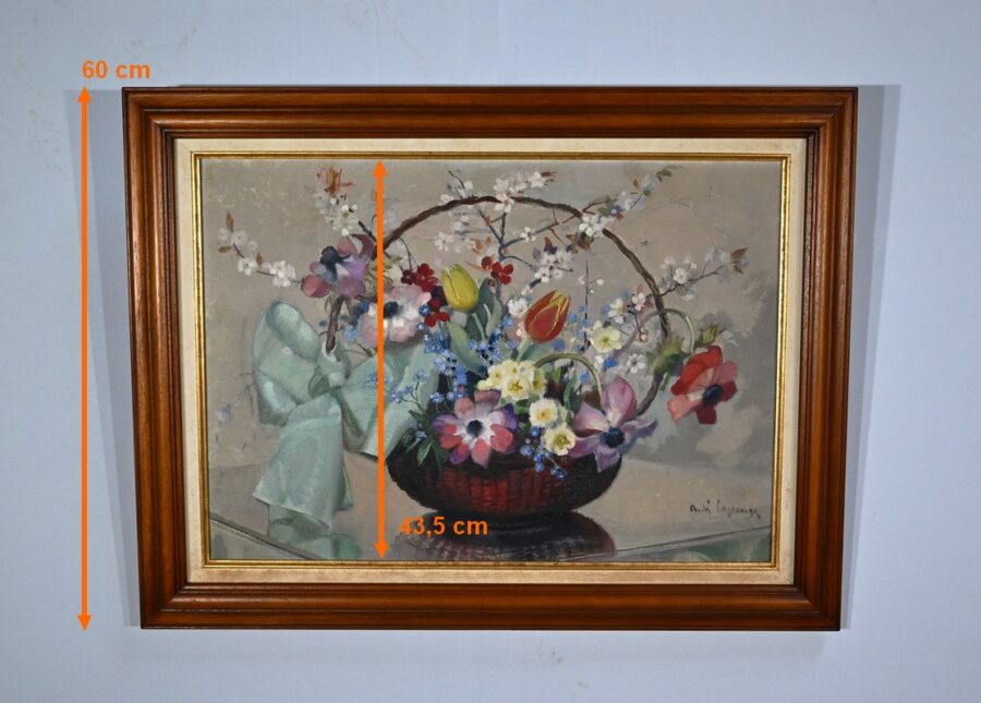Huile sur Toile, signée A.Lagrange – XXe – Image 14