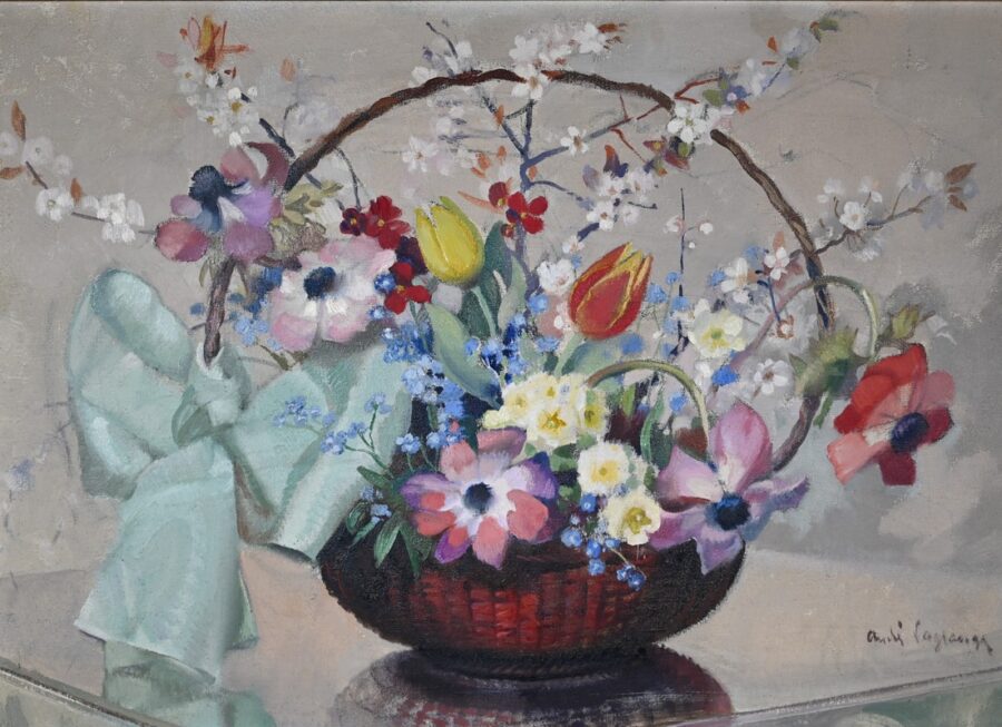 Huile sur Toile, signée A.Lagrange – XXe – Image 4
