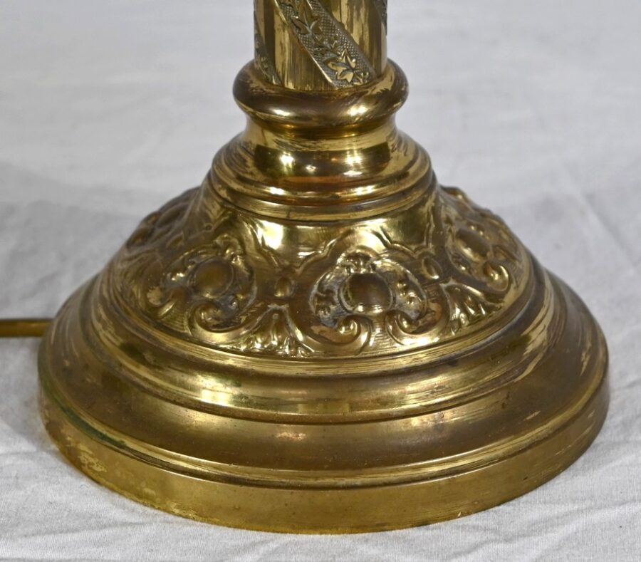 Lampe en Bronze Doré – Milieu XIXe – Image 11