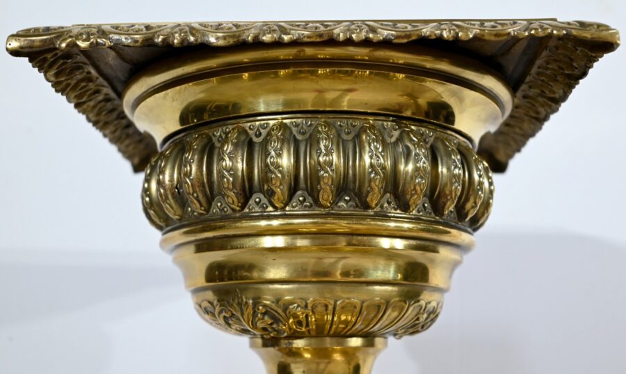 Paire de Gaines en Laiton, goût Louis XVI, époque Napoléon III – Milieu XIXe – Image 12