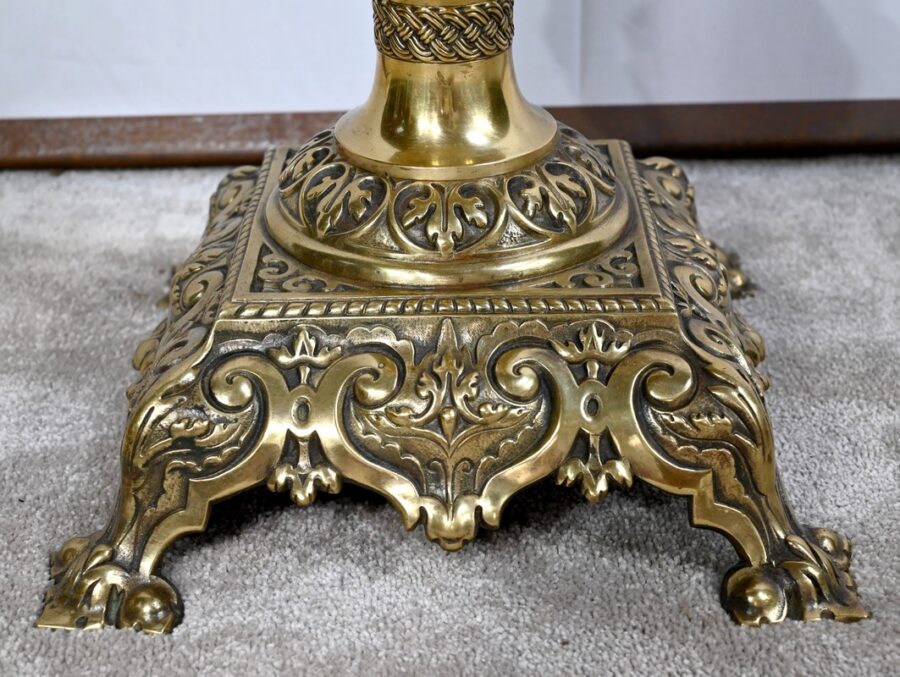 Paire de Gaines en Laiton, goût Louis XVI, époque Napoléon III – Milieu XIXe – Image 21