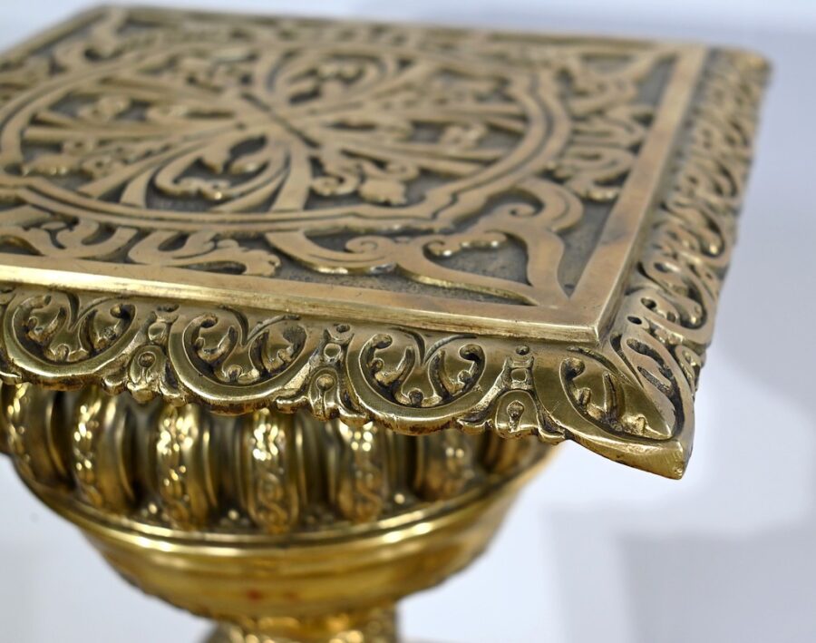 Paire de Gaines en Laiton, goût Louis XVI, époque Napoléon III – Milieu XIXe – Image 10