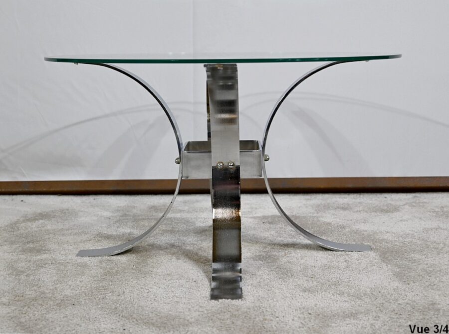 Petite Table Basse en Verre – 1960 – Image 16