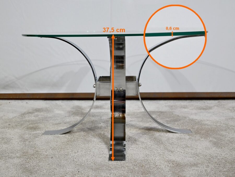 Petite Table Basse en Verre – 1960 – Image 20