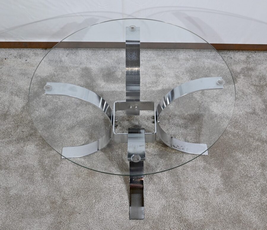 Petite Table Basse en Verre – 1960 – Image 4