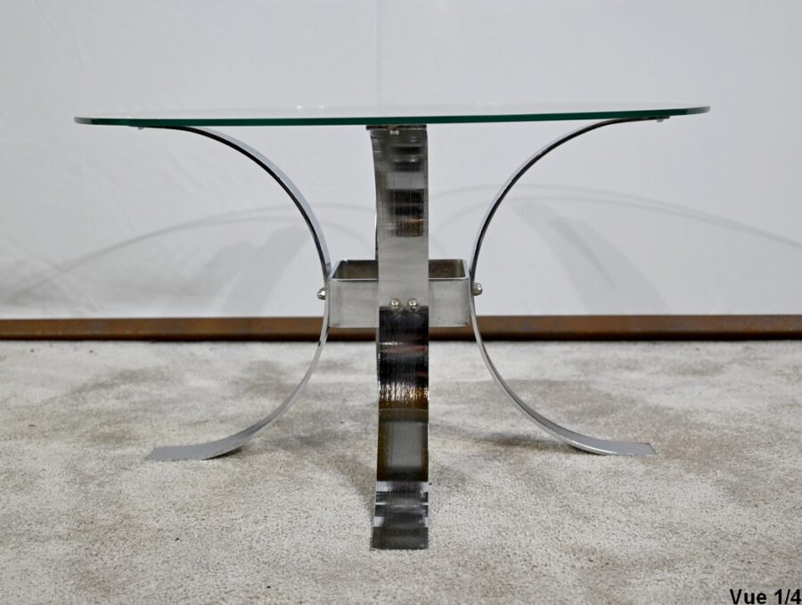 Petite Table Basse en Verre – 1960 – Image 5