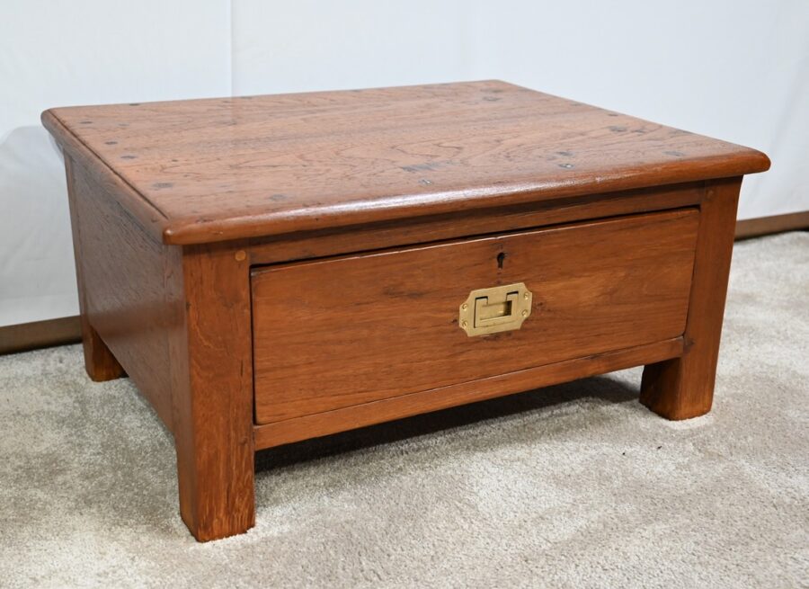 Petite Table de Métier en Teck – 1900 – Image 2
