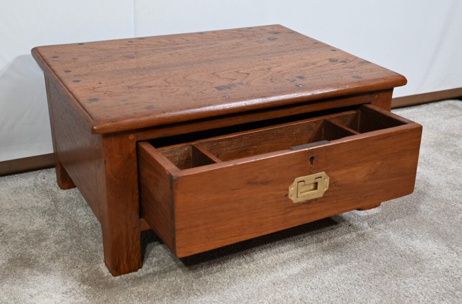 Petite Table de Métier en Teck – 1900 – Image 4