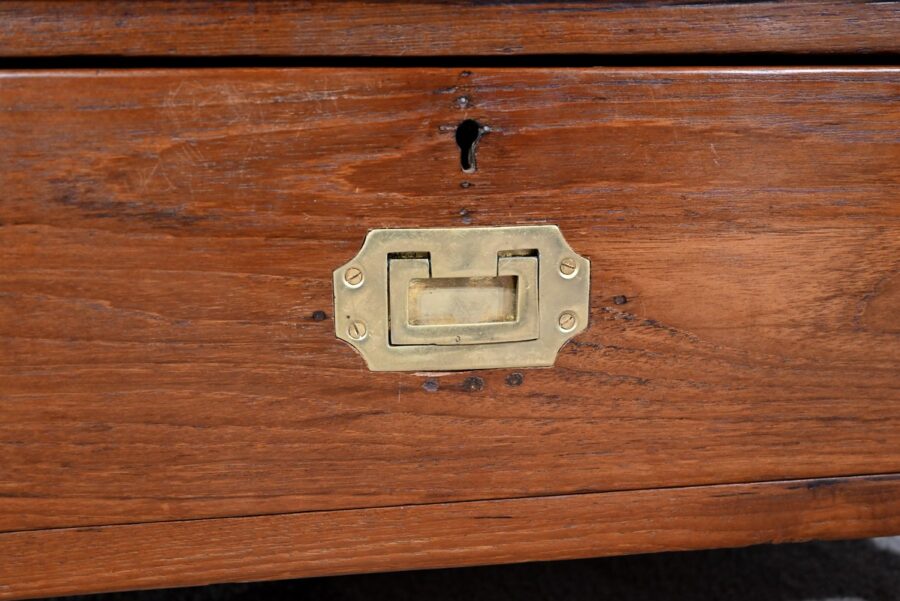 Petite Table de Métier en Teck – 1900 – Image 9
