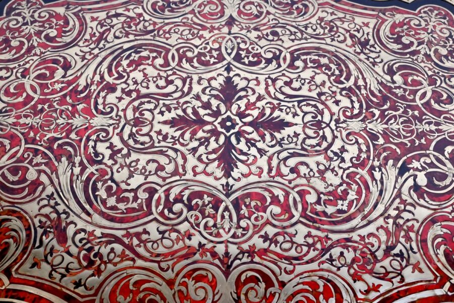 Table d’Apparat Violonée en Poirier Noirci, style Boulle, époque Napoléon III – Milieu XIXe – Image 6