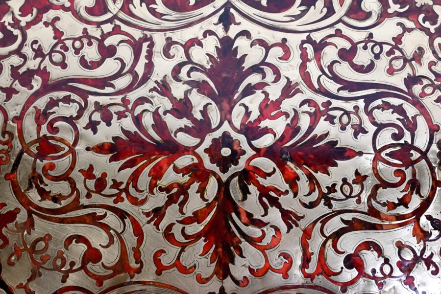 Table d’Apparat Violonée en Poirier Noirci, style Boulle, époque Napoléon III – Milieu XIXe – Image 7