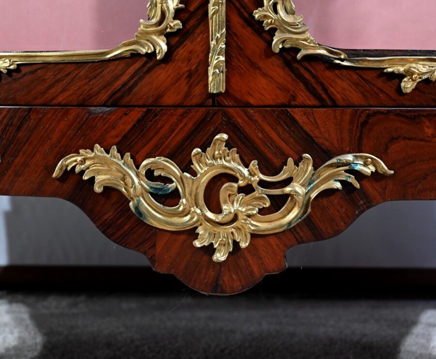 Vitrine 2 Portes en Palissandre, style Louis XV, époque Napoléon III – Milieu XIXe – Image 13