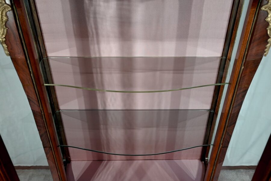 Vitrine 2 Portes en Palissandre, style Louis XV, époque Napoléon III – Milieu XIXe – Image 21