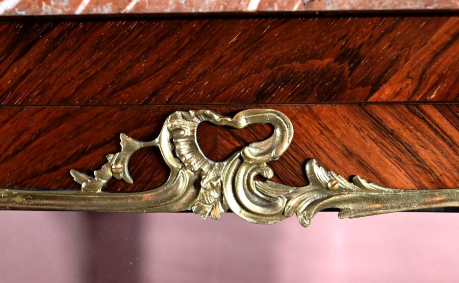 Vitrine 2 Portes en Palissandre, style Louis XV, époque Napoléon III – Milieu XIXe – Image 8