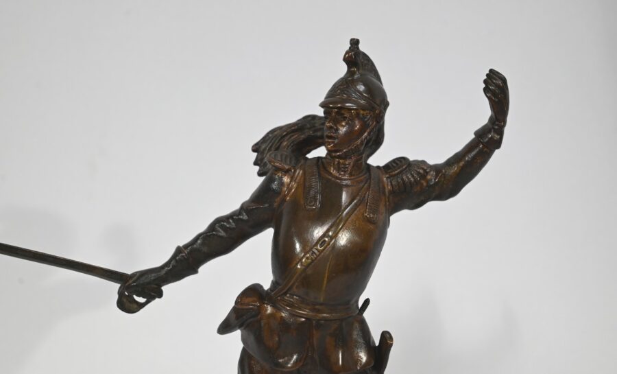 Bronze « Le Dragon », signé G.Omerth – Début XXe – Image 5
