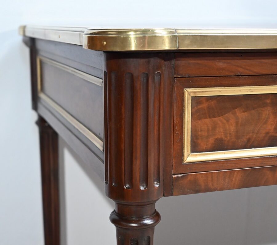 Bureau Plat en Acajou, style Louis XVI – 1ère Partie du XIXe – Image 10