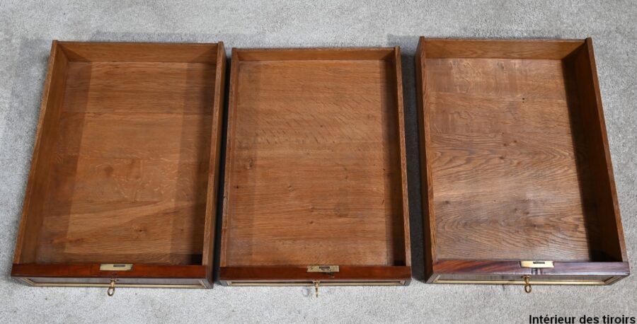 Bureau Plat en Acajou, style Louis XVI – 1ère Partie du XIXe – Image 20
