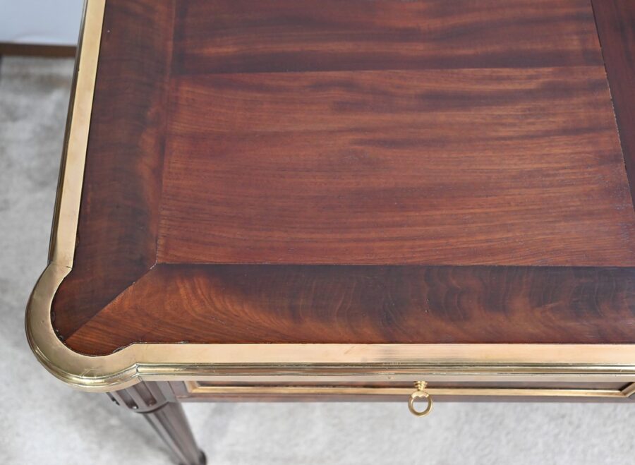 Bureau Plat en Acajou, style Louis XVI – 1ère Partie du XIXe – Image 6