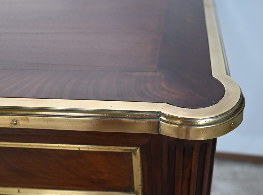 Bureau Plat en Acajou, style Louis XVI – 1ère Partie du XIXe – Image 7