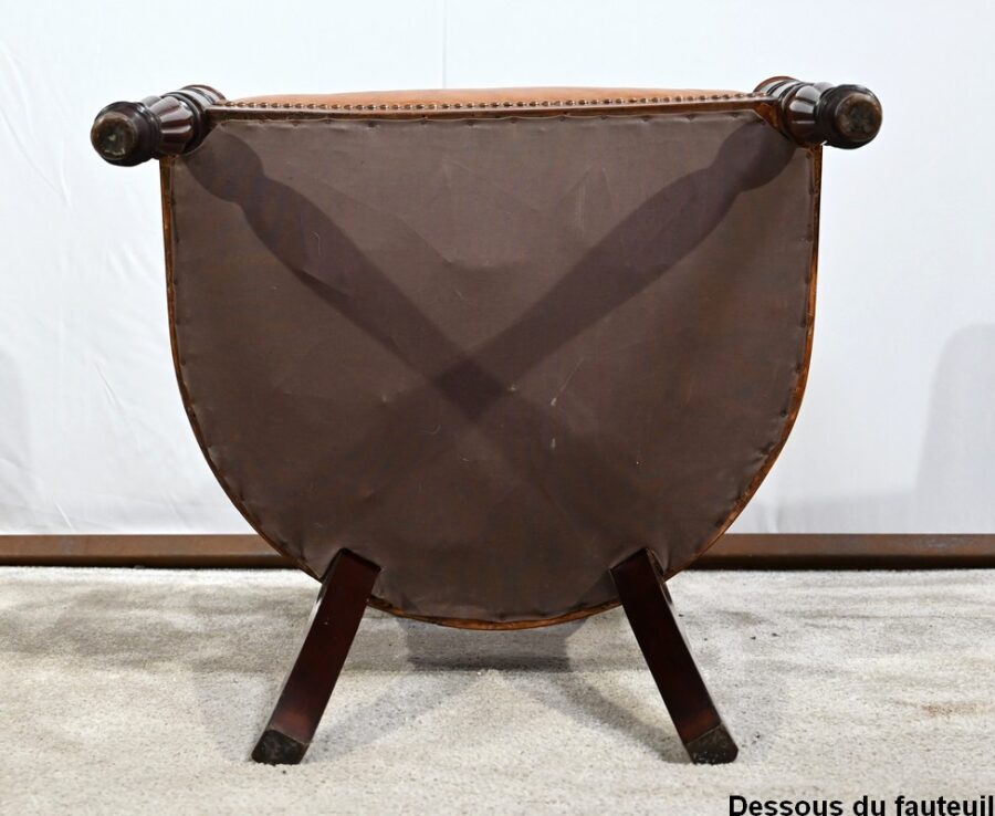 Fauteuil de Bureau en Acajou, époque restauration – Début XIXe – Image 23