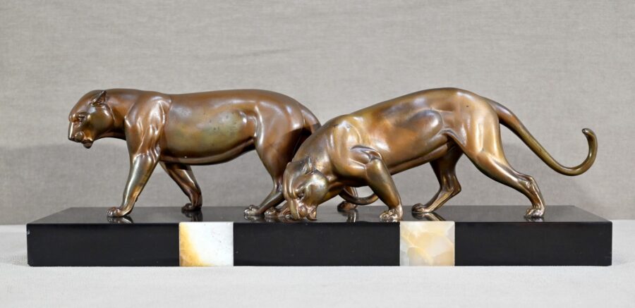 Groupe de Lionnes en Régule, Art Déco – 1940