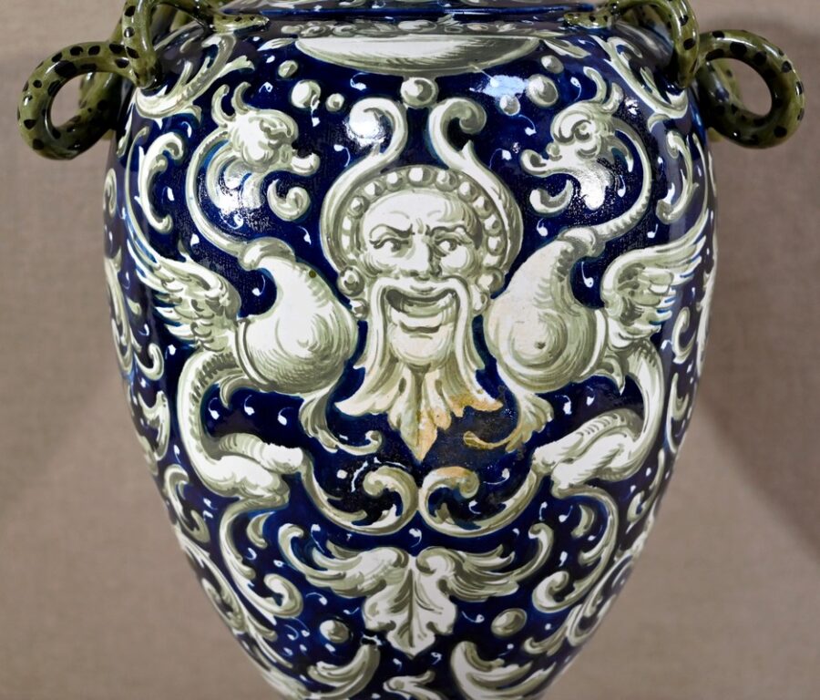 Important Vase en Faïence, style Renaissance – 2ème partie XIXe – Image 21