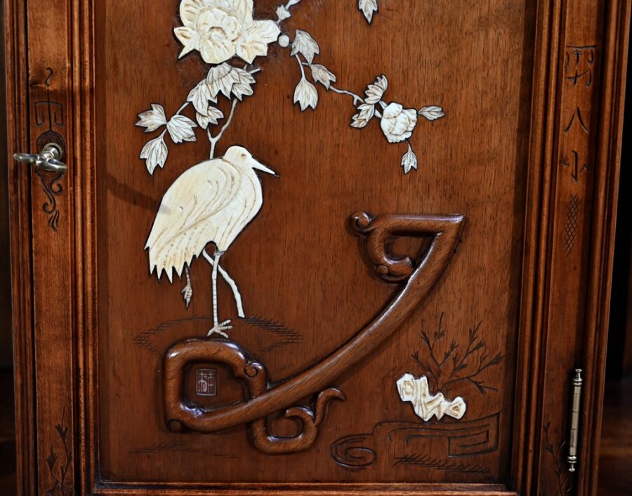 Petit Cabinet Asiatique, attribué à Viardot – 2ème partie du XIXe – Image 14