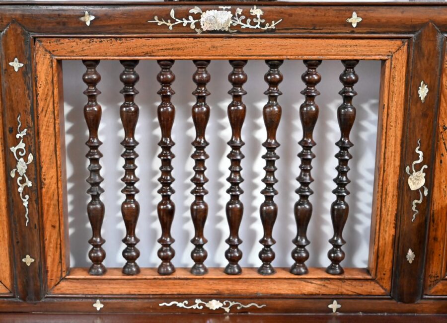 Petite Banquette Indochinoise en Palissandre – Fin XIXe – Image 11